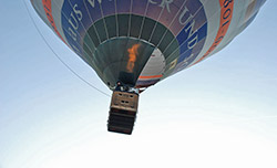 Heißluftballonfahrt über die Region